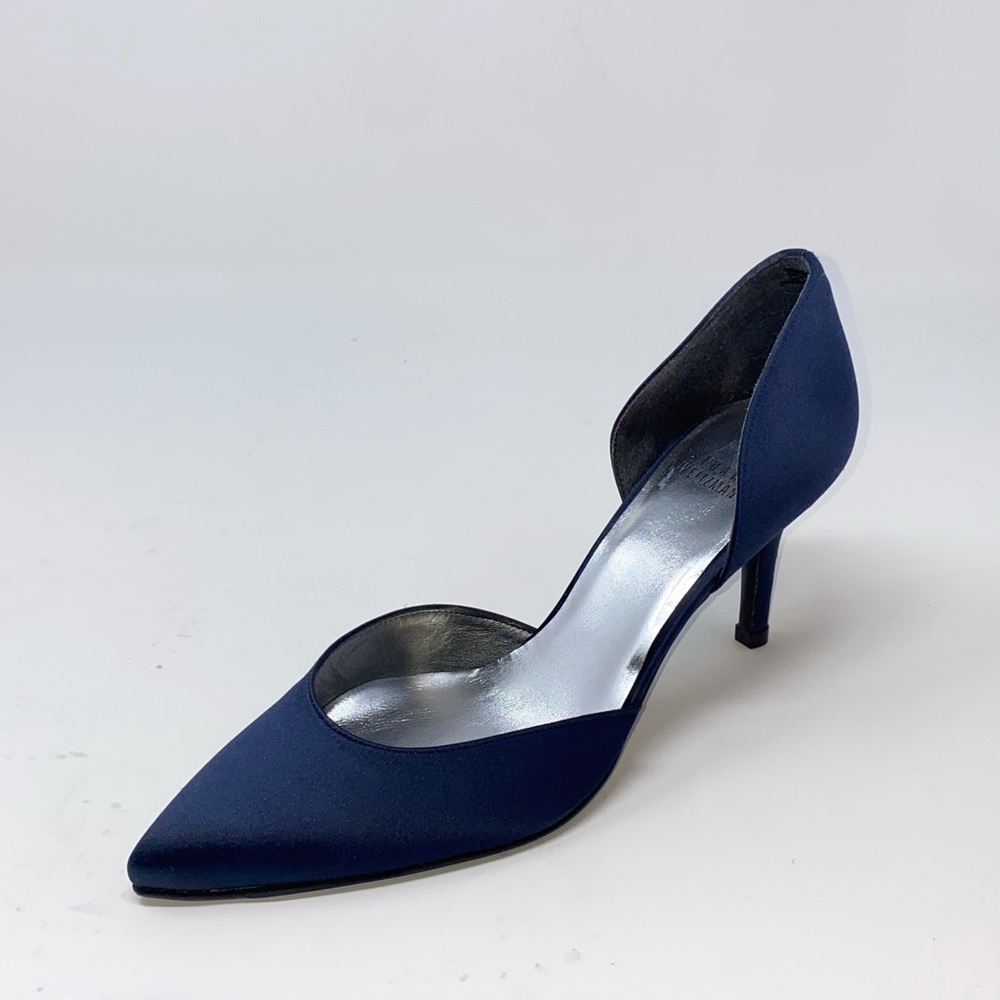 Stuart Weitzman New Satin D’Orsay Pumps.